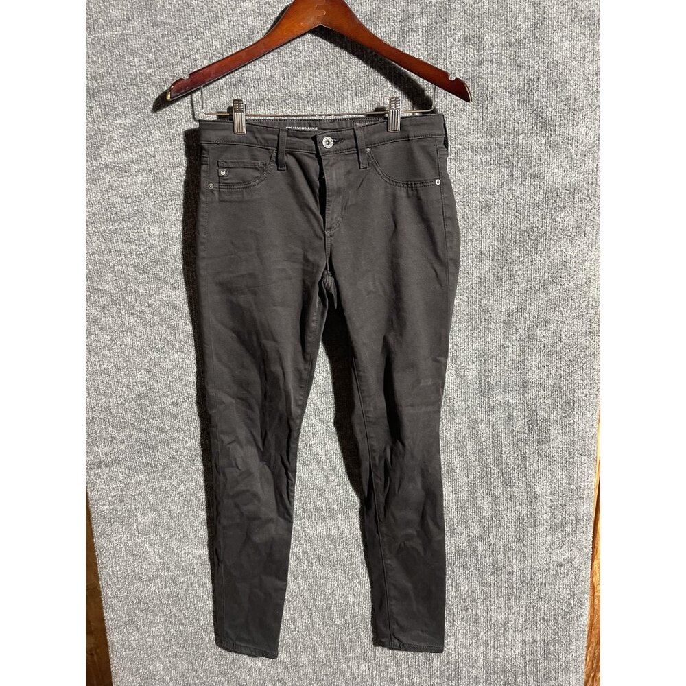 AG Adriano Goldschmied Jeans Womens 27R Black The Legging Ankle Super Skinny